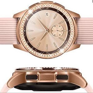 Rhinestone Rose Gold Bezel Galaxy Watch 3 Gear Sport Bling Accessory